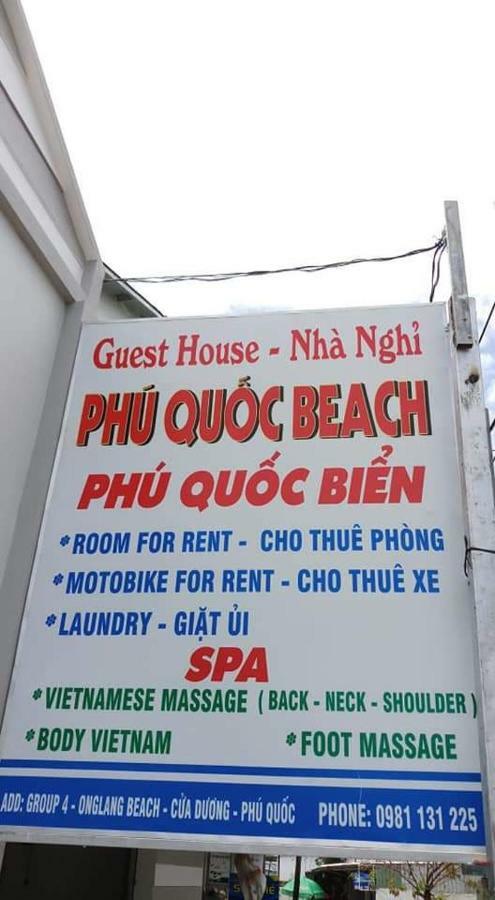 Phu Quoc Beach Guesthouse Kültér fotó
